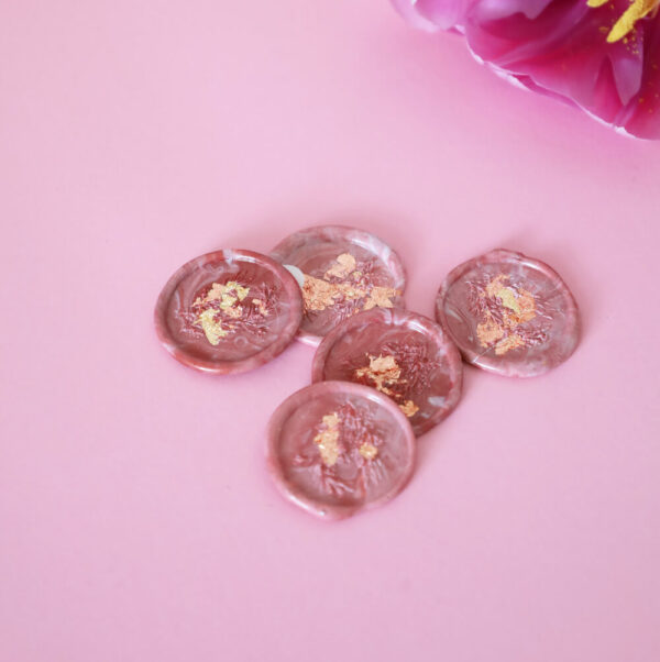 zestawy laków - różowy marmurek